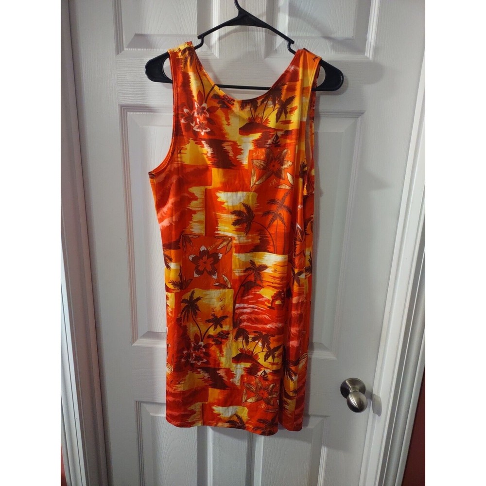 No Boundaries Dress Junior Size XL (15) Orange Multicolor Sleeveless Thin